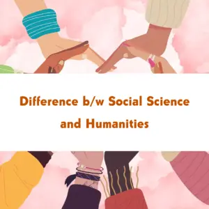 Difference between social science and humanities